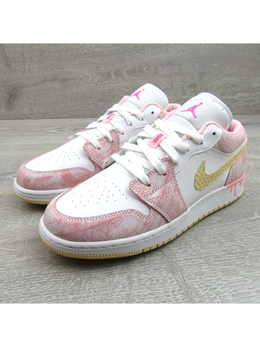 Air Jordan 1 Low Paint Drip GS Size 7Y / Womens 8.5 Sneakers NEW - Picture 4 of 16